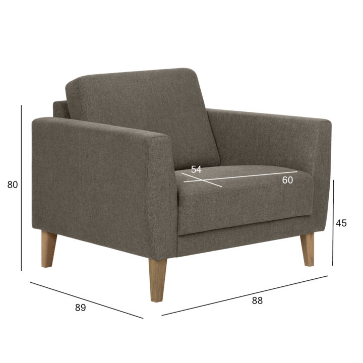 Tugitool LANDO tumebeež, 88x89xH80cm Elutoamööbel H01-100 Pehmemööbli komplektid