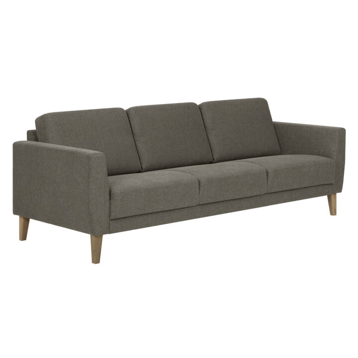 Diivan LANDO 3-kohaline, tumebeež, 207x89xH80cm Diivanid Diivanid