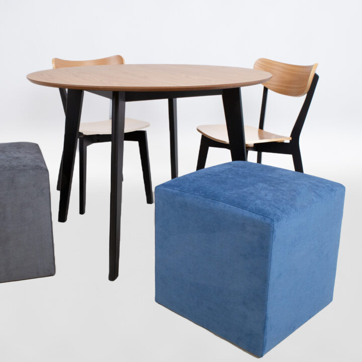 Tumba LYN sinine, 45x45xH45cm Elutoamööbel H01-600 Tumbad, kanapeed ja kott-toolid