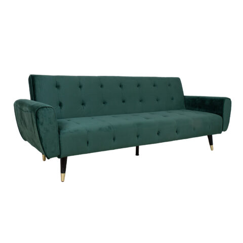 Diivanvoodi FALUN 214x83xH82cm, roheline samet Diivanid Diivanid