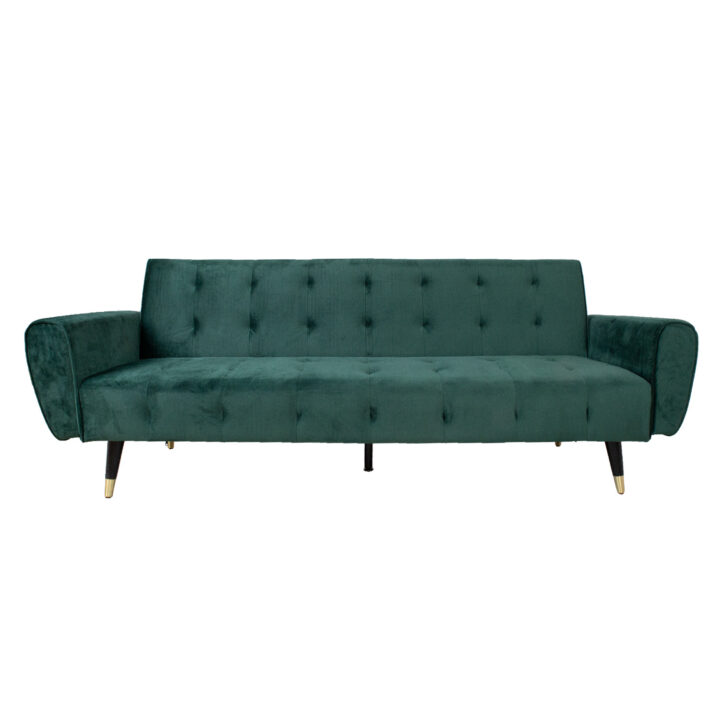 Diivanvoodi FALUN 214x83xH82cm, roheline samet Diivanid Diivanid
