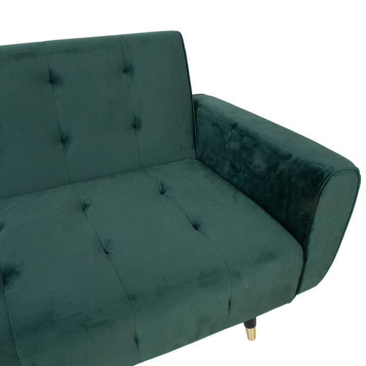 Diivanvoodi FALUN 214x83xH82cm, roheline samet Diivanid Diivanid