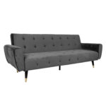 Diivanvoodi FALUN 214x83xH82cm, hall samet Diivanid Diivanid