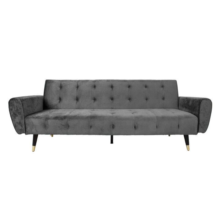 Diivanvoodi FALUN 214x83xH82cm, hall samet Diivanid Diivanid