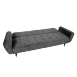 Diivanvoodi FALUN 214x83xH82cm, hall samet Diivanid Diivanid