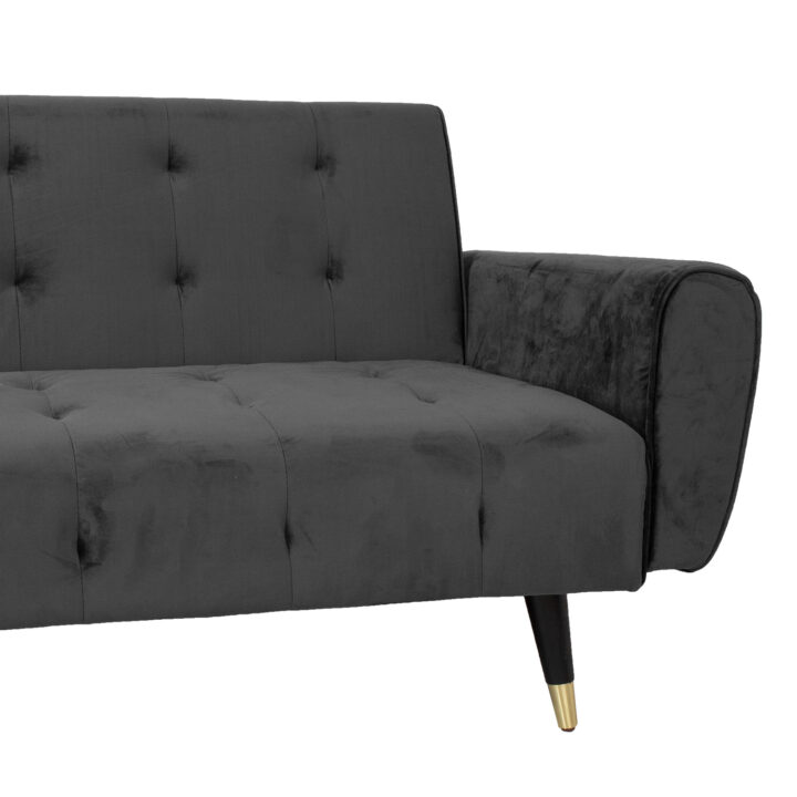 Diivanvoodi FALUN 214x83xH82cm, hall samet Diivanid Diivanid