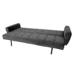 Diivanvoodi FALUN 214x83xH82cm, hall samet Diivanid Diivanid
