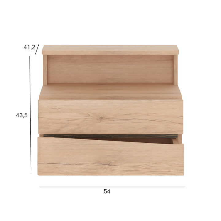 Öökapp SUMMER vasak 54×41.2xH43,5cm Magamistuba H03-700 Öökapid