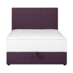 Kontinentaalvoodi LEVI 120x200cm, madratsiga, tumeroosa, 123x210xH114,5cm Magamistuba H03-100 Voodid