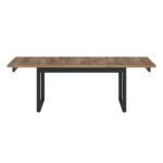 Söögilaud RIVERO 160/240x90xH79cm, tamm/must Söögilauad H02-200 Söögilauad