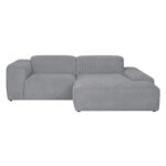 Nurgadiivan LEHTE parem nurk, hall, 250×100/200xH75cm Diivanid Diivanid