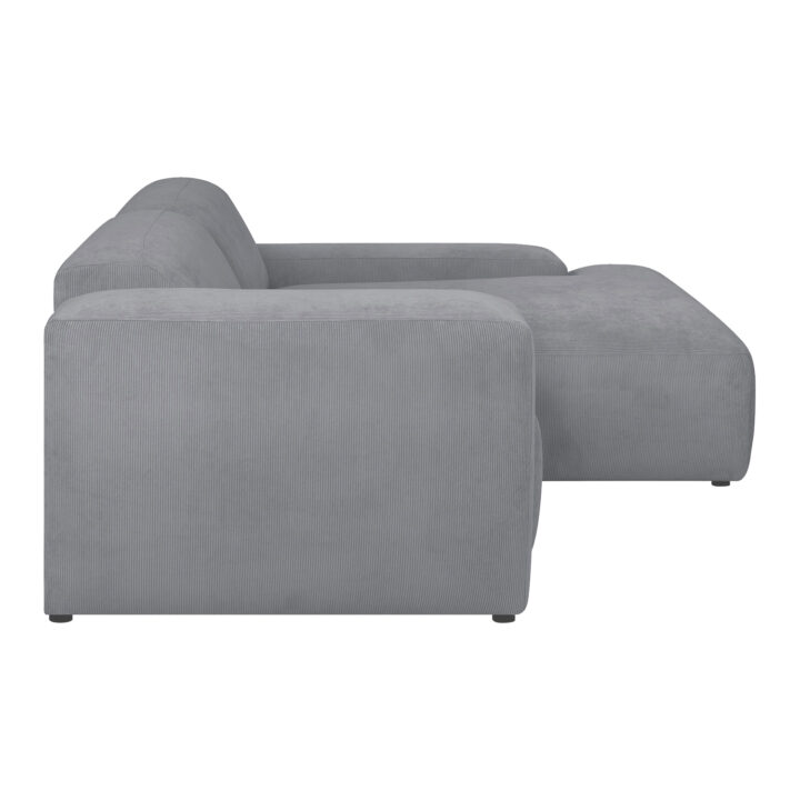 Nurgadiivan LEHTE parem nurk, hall, 250×100/200xH75cm Diivanid Diivanid