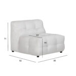 Tugitool LEESI beež, 85x92xH71cm Elutoamööbel H01-500 Tugitoolid ja kiiktoolid