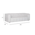 Diivan LEESI 3-kohaline, beež, 224x92xH71cm Diivanid Diivanid