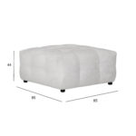 Tumba LEESI, beež, 85x85xH44cm Elutoamööbel H01-600 Tumbad, kanapeed ja kott-toolid