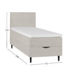 Kontinentaalvoodi LAARA 90x200cm, beež Kontinentaalvoodid H03-100 Voodid