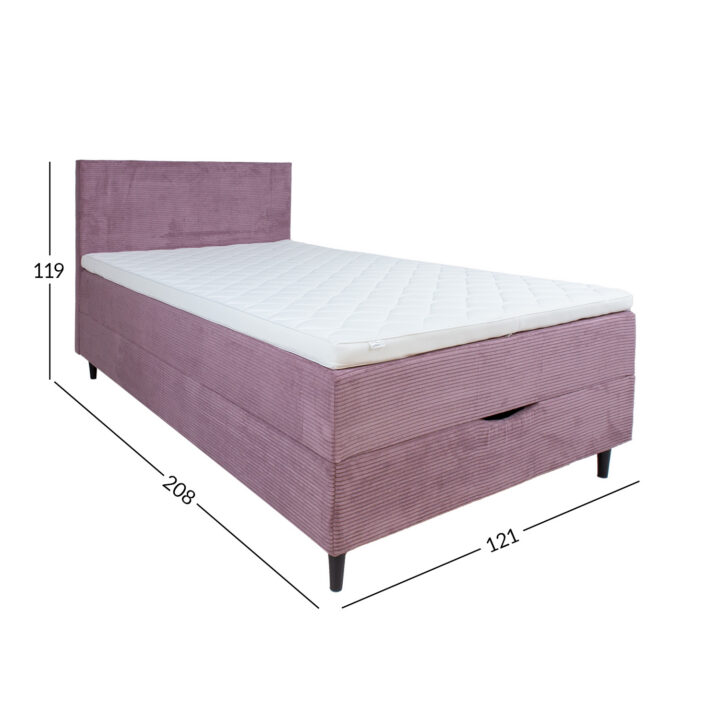 Kontinentaalvoodi LAARA 120x200cm, roosa Kontinentaalvoodid H03-100 Voodid