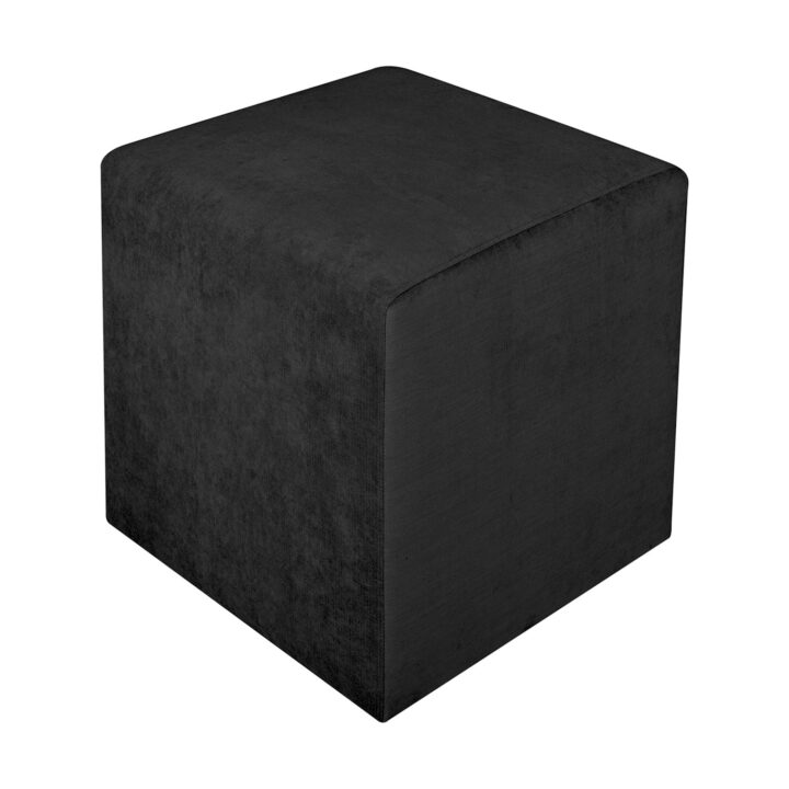 Tumba LYN must, 45x45xH45cm Elutoamööbel H01-600 Tumbad, kanapeed ja kott-toolid