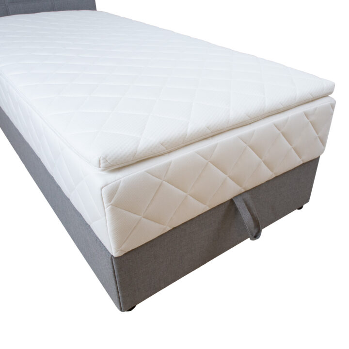 Kontinentaalvoodi LEVI 90x200cm, madratsiga, hall Magamistuba H03-100 Voodid