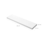 Seinariiul 80x20x3.8cm, valge Seinariiulid