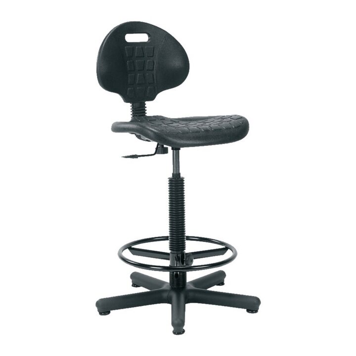 Kõrge töötool NARGO, 71x71xH89-120cm, must, plastik Kontoritoolid Kõrged töötoolid