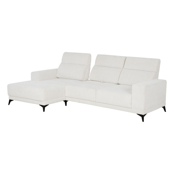Nurgadiivan DARLA PN 281,5×97,5/161xH104cm, helebeež Elutoamööbel