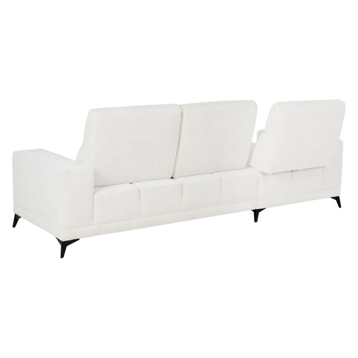 Nurgadiivan DARLA PN 281,5×97,5/161xH104cm, helebeež Elutoamööbel