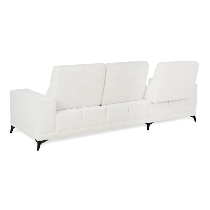Nurgadiivan DARLA VN 281,5×161/97,5xH104cm, helebeež Elutoamööbel