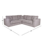 Nurgadiivan EDRA 241x241xH86cm, helehall Elutoamööbel