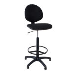Kõrge töötool SMART, 46×46,5xH109-132,5cm, must, kangas, plastik Kontoritoolid Kõrged töötoolid