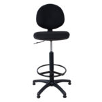 Kõrge töötool SMART, 46×46,5xH109-132,5cm, must, kangas, plastik Kontoritoolid Kõrged töötoolid