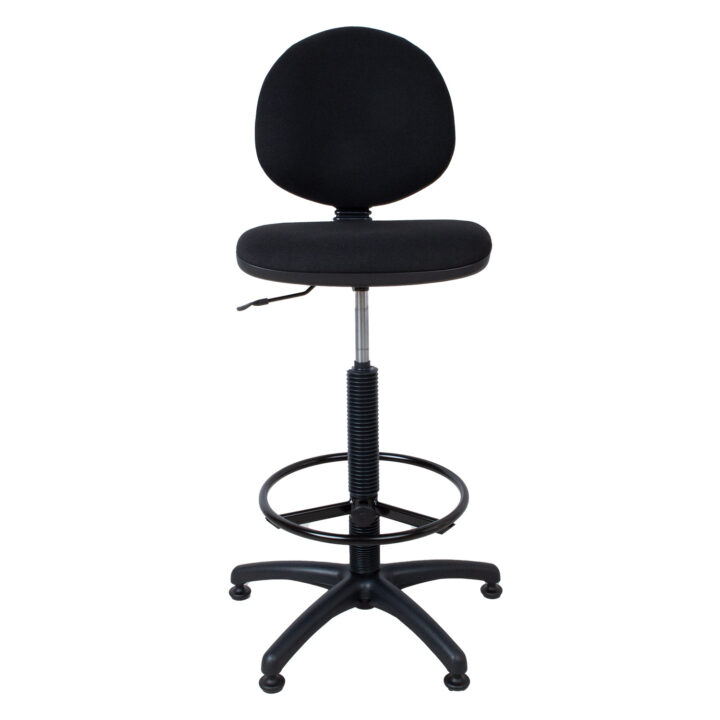 Kõrge töötool SMART, 46×46,5xH109-132,5cm, must, kangas, plastik Kontoritoolid Kõrged töötoolid