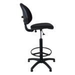 Kõrge töötool SMART, 46×46,5xH109-132,5cm, must, kangas, plastik Kontoritoolid Kõrged töötoolid