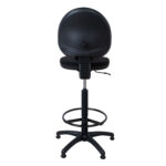Kõrge töötool SMART, 46×46,5xH109-132,5cm, must, kangas, plastik Kontoritoolid Kõrged töötoolid