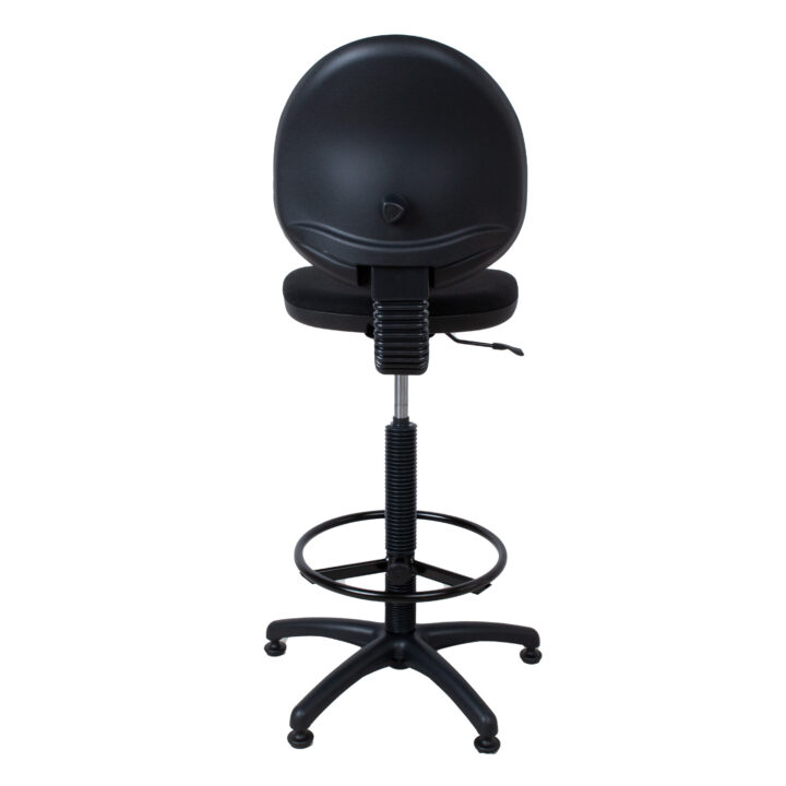 Kõrge töötool SMART, 46×46,5xH109-132,5cm, must, kangas, plastik Kontoritoolid Kõrged töötoolid