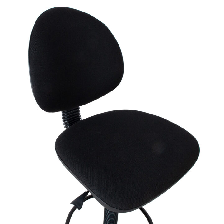 Kõrge töötool SMART, 46×46,5xH109-132,5cm, must, kangas, plastik Kontoritoolid Kõrged töötoolid