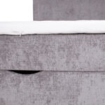 Kontinentaalvoodi LAARA 90x200cm, hall, 91x208xH119cm Kontinentaalvoodid