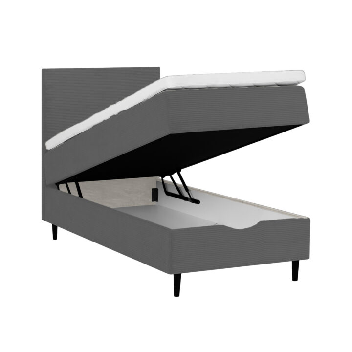Kontinentaalvoodi LAARA 90x200cm, grafiit, 91x208xH119cm Kontinentaalvoodid