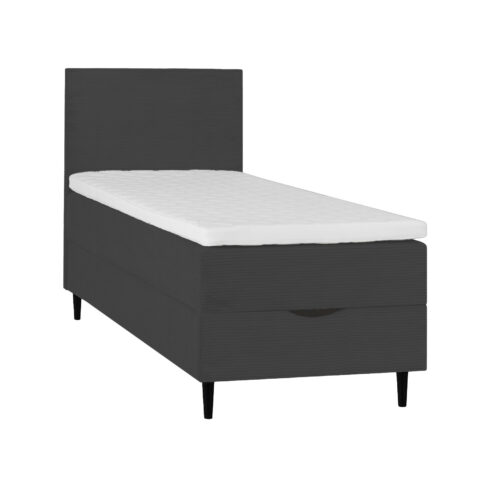 Kontinentaalvoodi LAARA 90x200cm, tumehall, 91x208xH119cm Kontinentaalvoodid