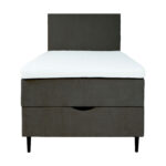 Kontinentaalvoodi LAARA 90x200cm, tumehall, 91x208xH119cm Kontinentaalvoodid