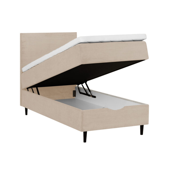 Kontinentaalvoodi LAARA 90x200cm, tumebeež, 91x208xH119cm Kontinentaalvoodid