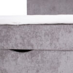 Kontinentaalvoodi LAARA 120x200cm, hall, 121x208xH119cm Kontinentaalvoodid