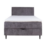 Kontinentaalvoodi LAARA 120x200cm, grafiit, 121x208xH119cm Kontinentaalvoodid