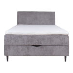 Kontinentaalvoodi LAARA 140x200cm, hall, 141x208xH119cm Kontinentaalvoodid