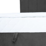 Kontinentaalvoodi LEVI 90x200cm, madratsiga, tumehall, 93x210xH114,5cm Kontinentaalvoodid