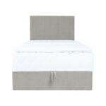 Kontinentaalvoodi LEVI 90x200cm, madratsiga, tumebeež, 93x210xH114,5cm Kontinentaalvoodid