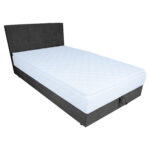 Kontinentaalvoodi LEVI 120x200cm, madratsiga, tumehall, 123x210xH114,5cm Kontinentaalvoodid