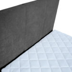 Kontinentaalvoodi LEVI 120x200cm, madratsiga, tumehall, 123x210xH114,5cm Kontinentaalvoodid