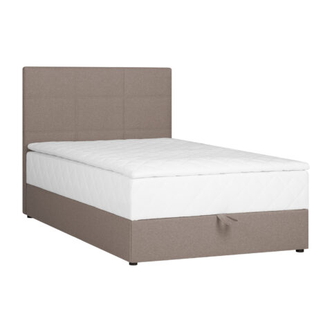 Kontinentaalvoodi LEVI 140x200cm, madratsiga, tumebeež, 143x210xH114,5cm Kontinentaalvoodid