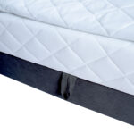 Kontinentaalvoodi LEVI 160x200cm, madratsiga, tumehall, 163x210xH114,5cm Kontinentaalvoodid